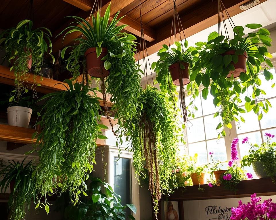 Hangplanten die leven en kleur brengen in elke ruimte