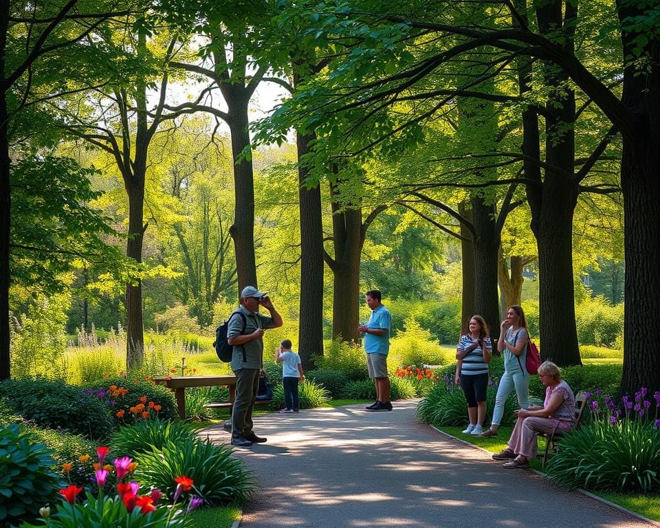 Parkbezoek met een natuurgids en ontspannende activiteiten