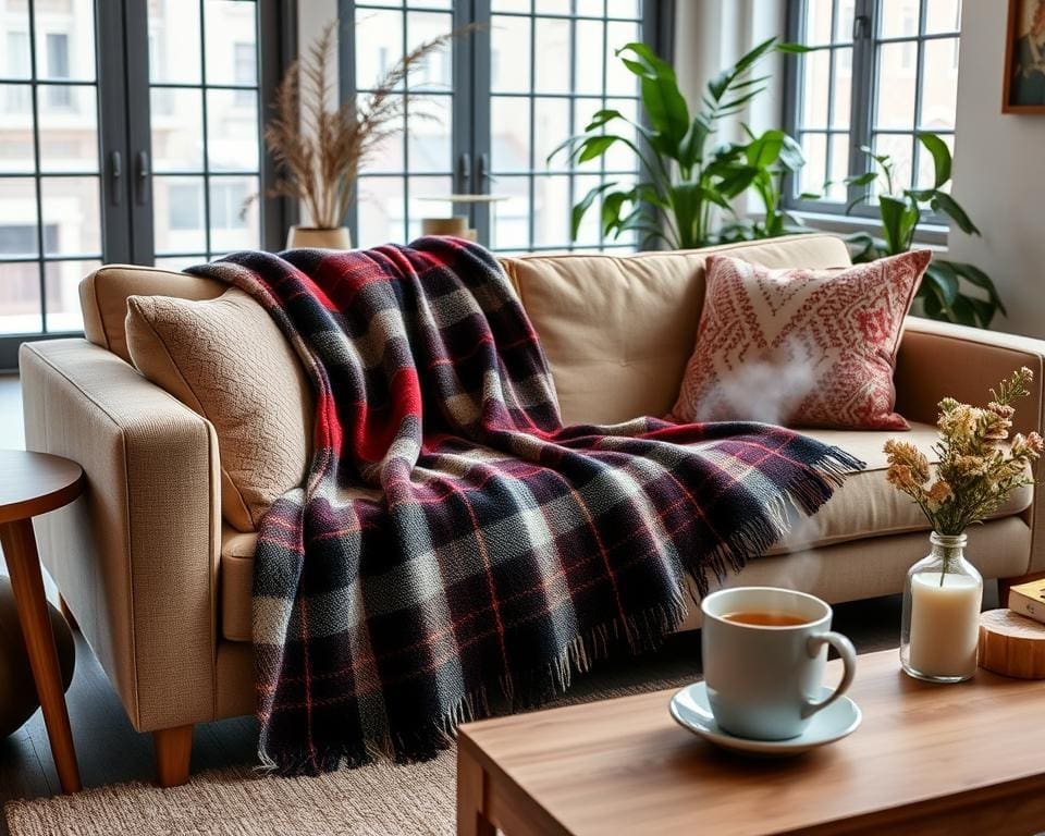 Plaids die warmte en stijl toevoegen aan je woonkamer