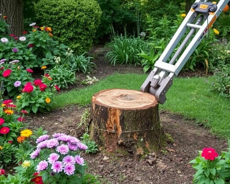 Boomstronken verwijderen zonder schade aan de tuin